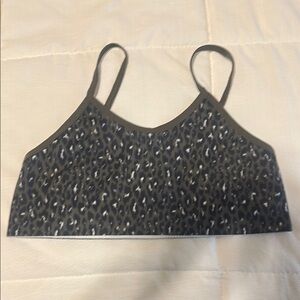 Girls Treasure & Bond Black and Green Patterned Bra NWOT